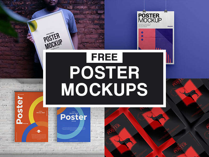 Mockup generator templates tagged with: 21 Best Poster Mockups Psd Free Premium In 2021 Hotskills