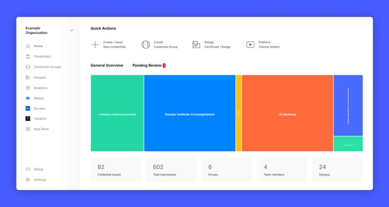 Dashboard Walkthrough Hyperstack Smart Digital Certificates Badges - Premium Light Picture Gallery - HD
