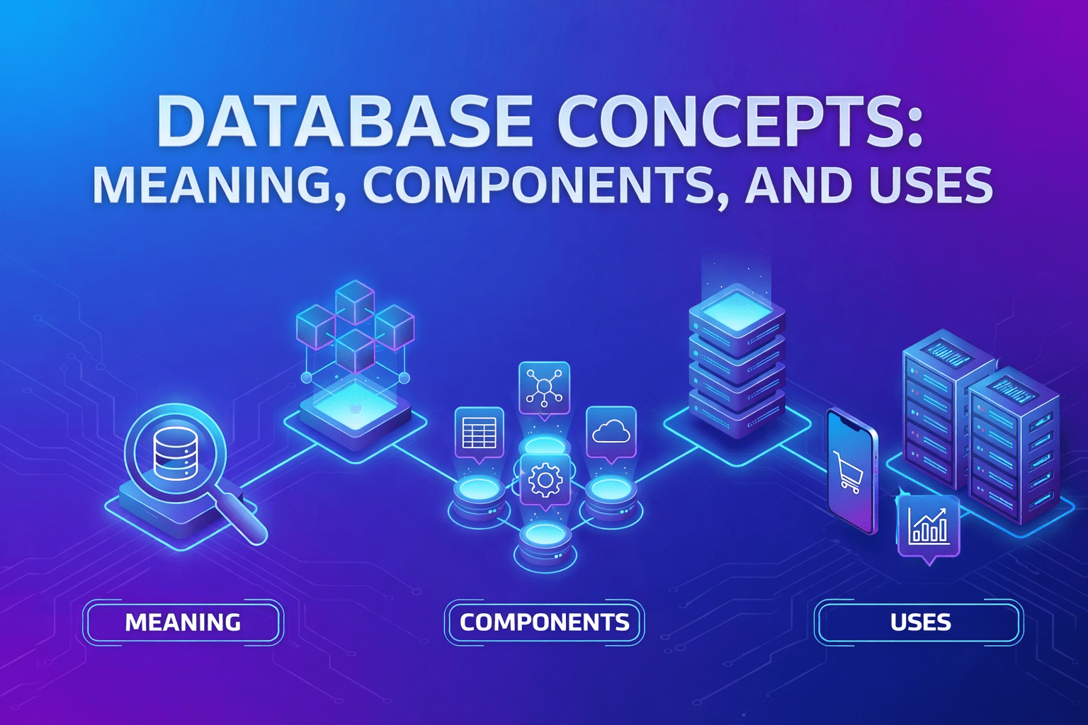 Read more about the article Database concepts: meaning, components, and uses