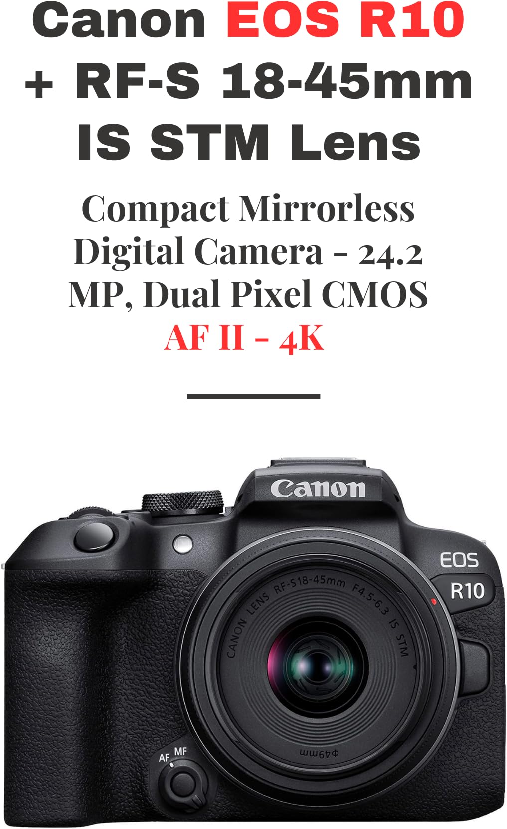 Canon EOS R10 Mirrorless Digital Camera