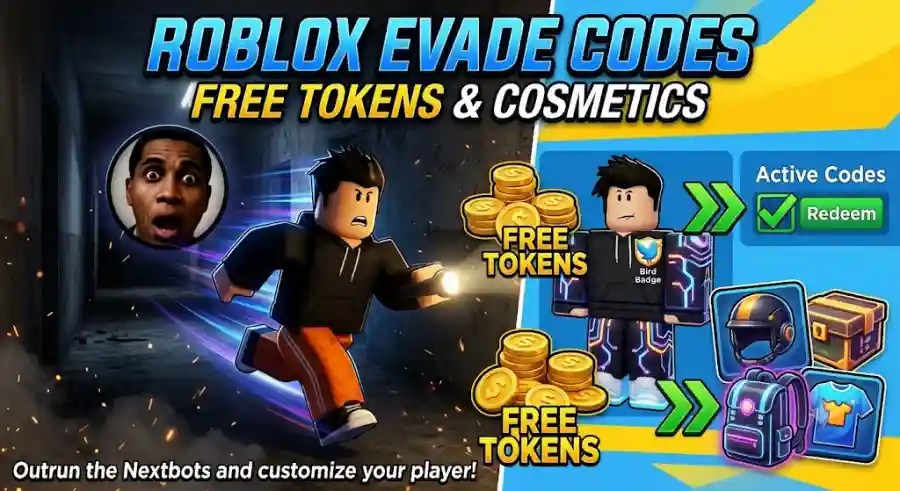 Roblox Evade Codes June 2026 Get Free Tokens Points Cosmetics And