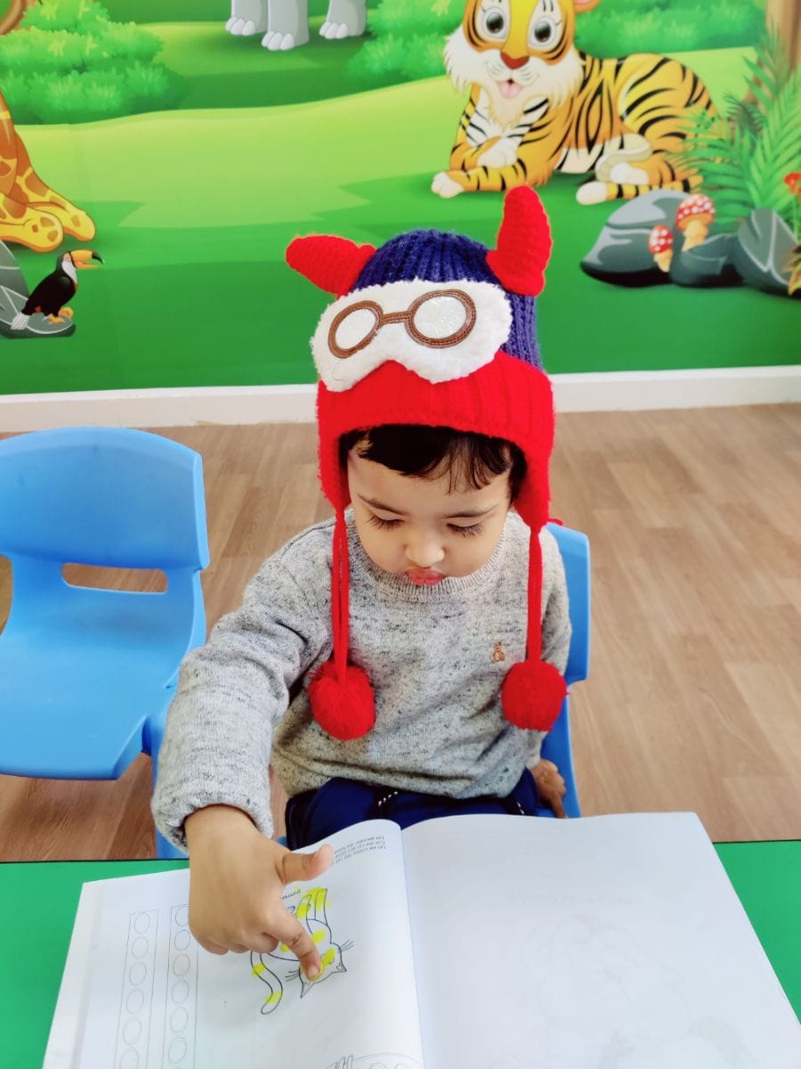 Toddler at work