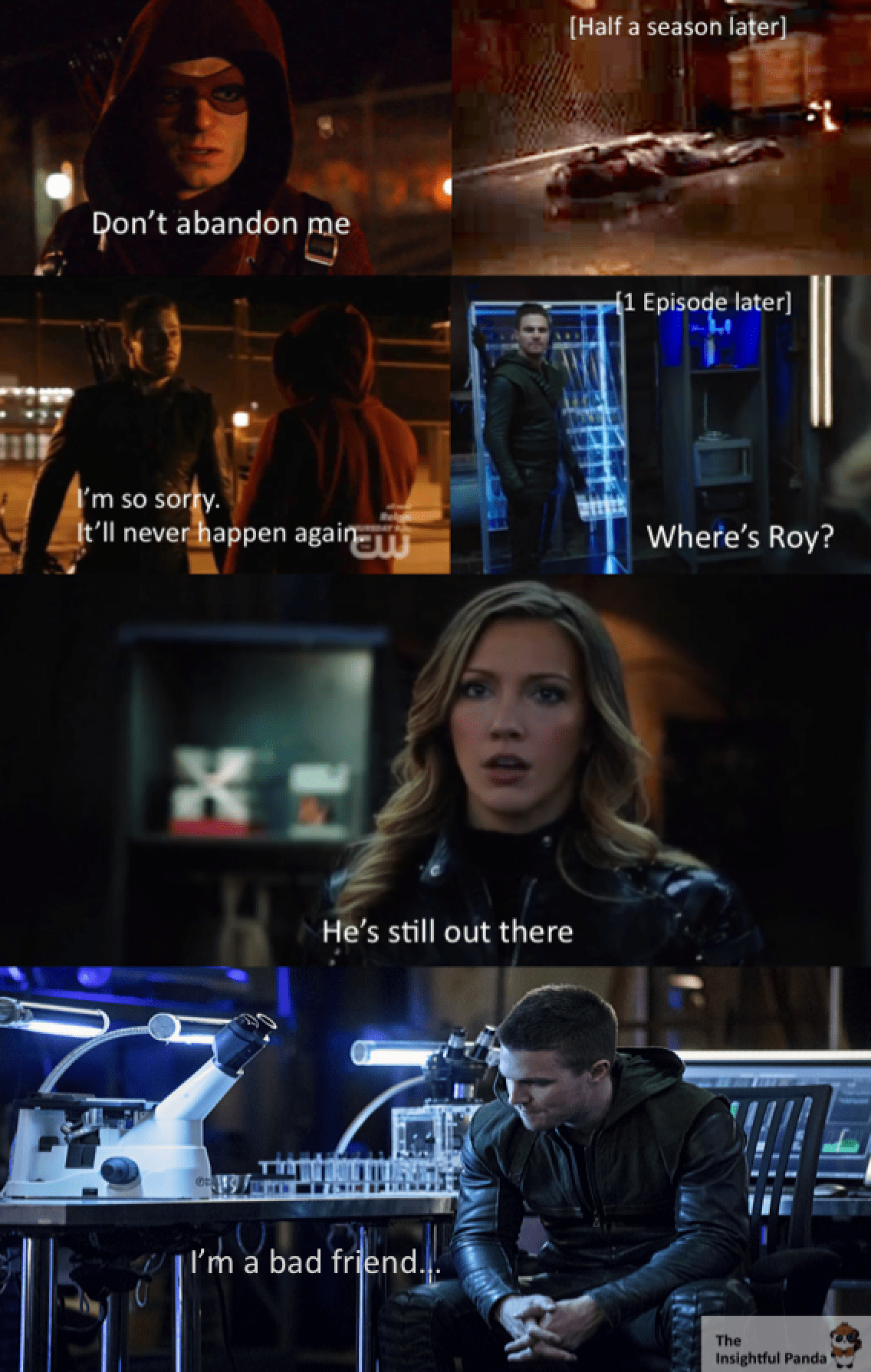 Abandoning Roy Again - Arrow Meme