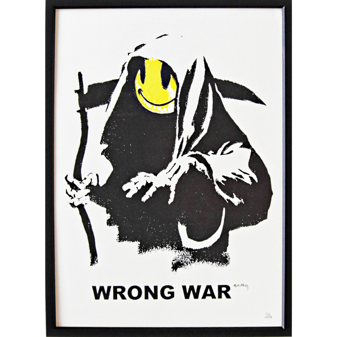 緊急値下げ！ BANKSY ”WRONG WAR” WCPリプロダクション