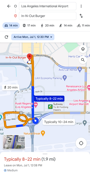 How Google Maps On Android Can Show Future Travel Times The Google Maps Android Future Departure Time 