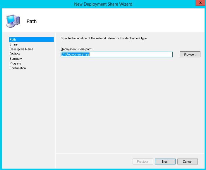 deployment share wizard