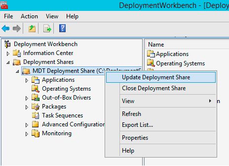 deployment workbench update
