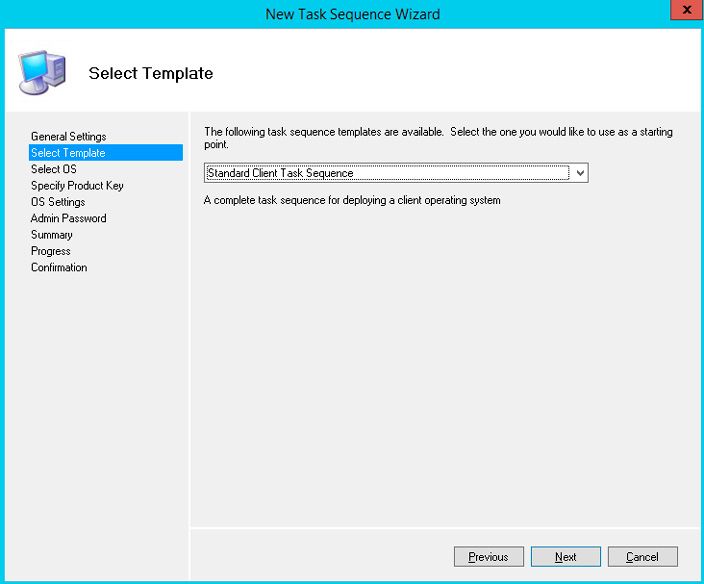 standard task sequence