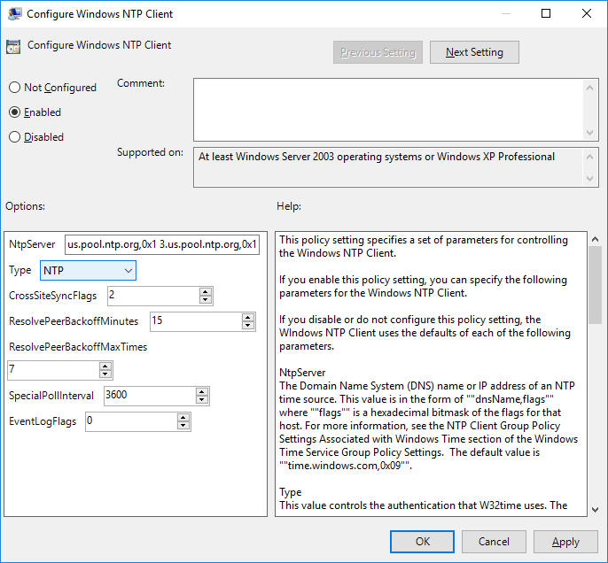 Configure NTP Time Sync Using Group Policy – TheITBros (10)