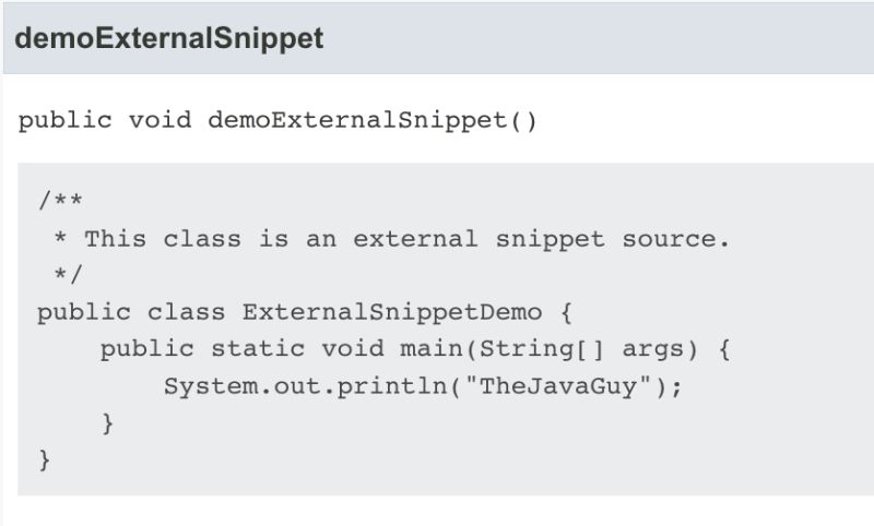 New In Java 18 Code Snippets In Javadoc Part 1 Thejavaguy Blog - Professional Desktop Colorful Images | Free Download