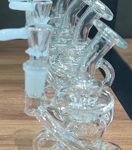 Glass Bong, Small Outside Curly
