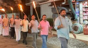 protest against the increase in electricity charges.