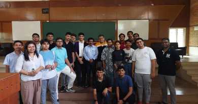 Students of Chendamangallur Higher Secondary School participating in Summer Internship Programme