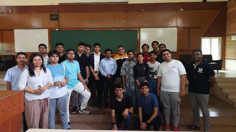 Students of Chendamangallur Higher Secondary School participating in Summer Internship Programme