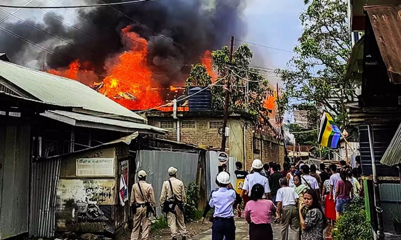 Conflict again in Manipur; The woman was killed and several houses were set on fire