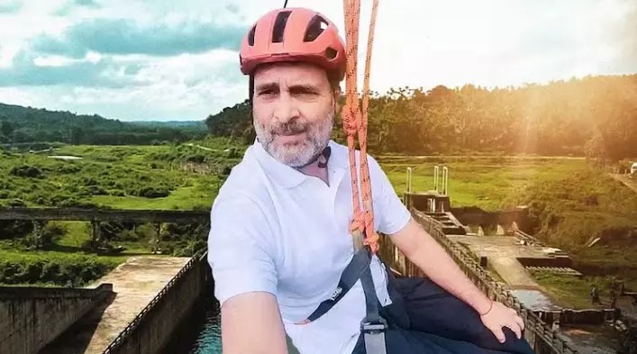 'There is no problem in Wayanad, tourists should come'; Rahul and Priyanka go on the zip line