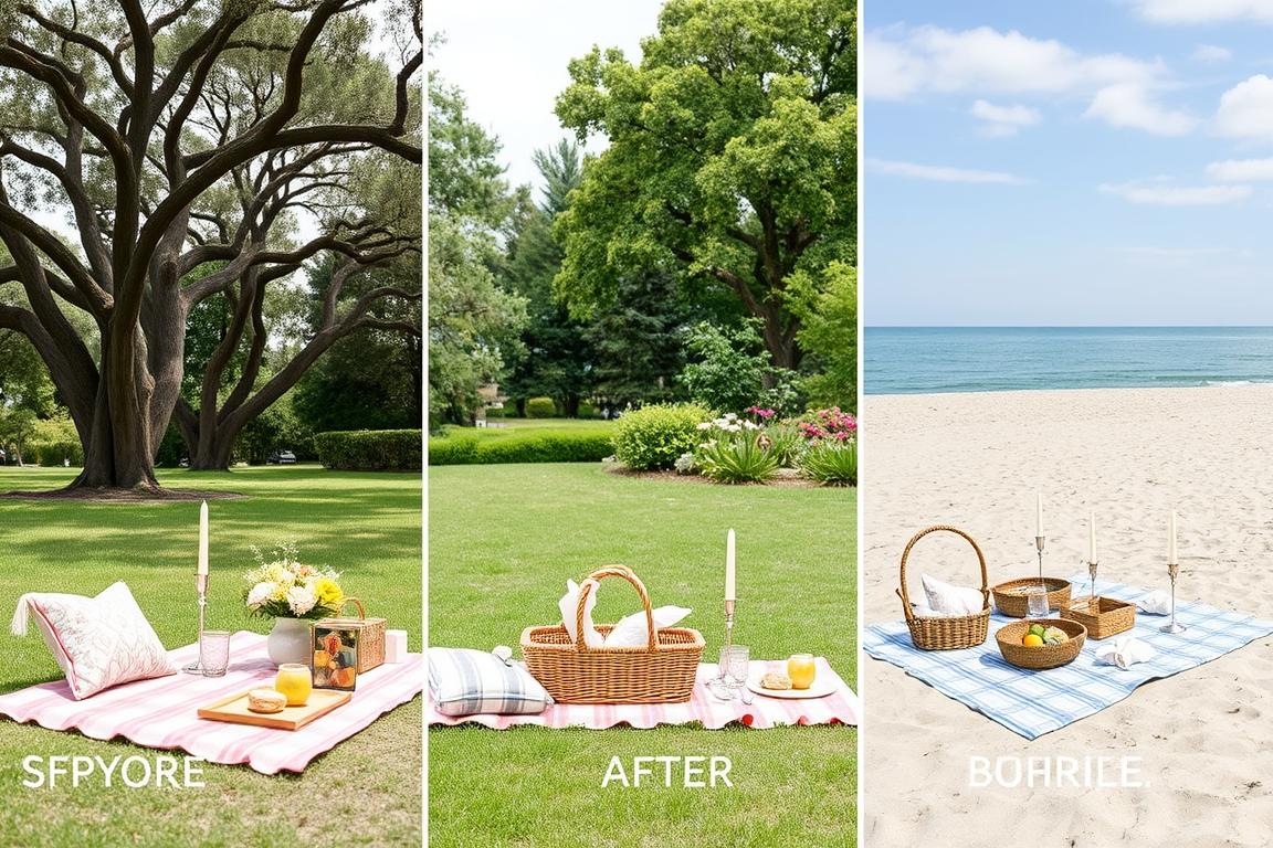 Provence picnic adapted to different locations