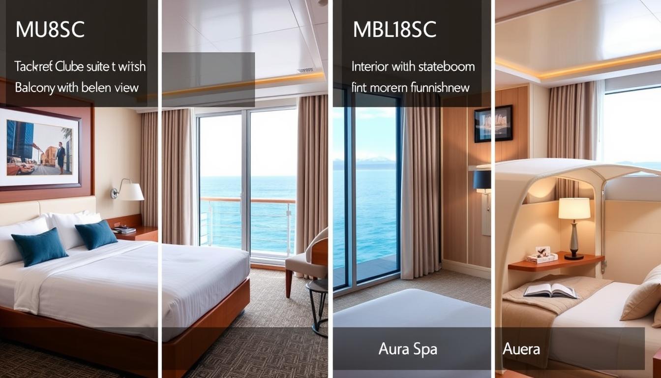 Different cabin types on MSC Cruise Lines and Itineraries ships