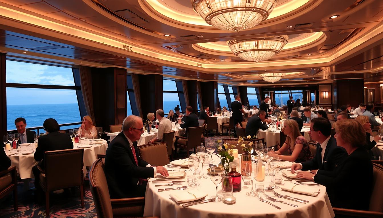 Elegant dining venue on MSC Cruise Lines and Itineraries ships