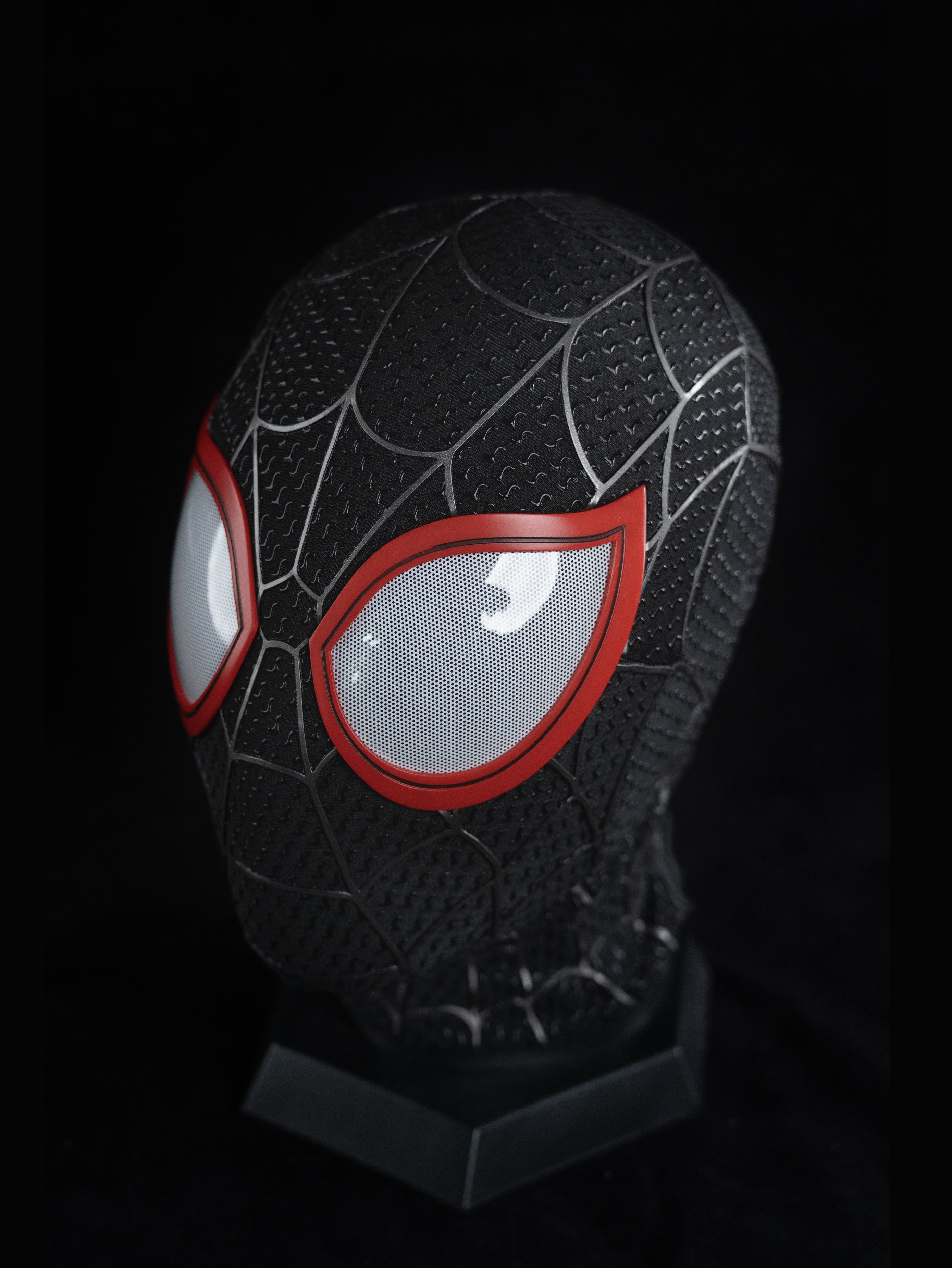 Black&Red Graffiti Style Face Shell Mask - alternate view