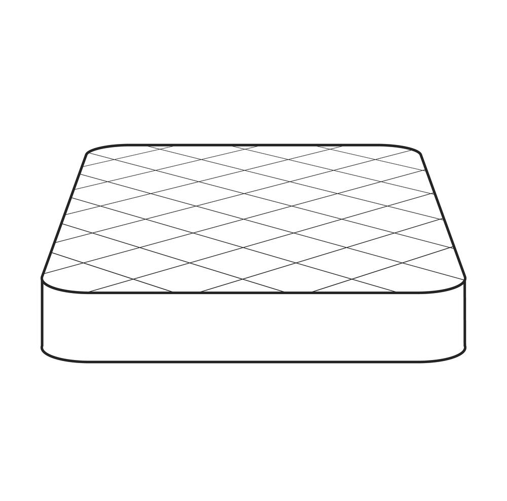 Mattress box spring illustration representing items accepted for junk removal pickup in Suffolk and Virginia Beach.