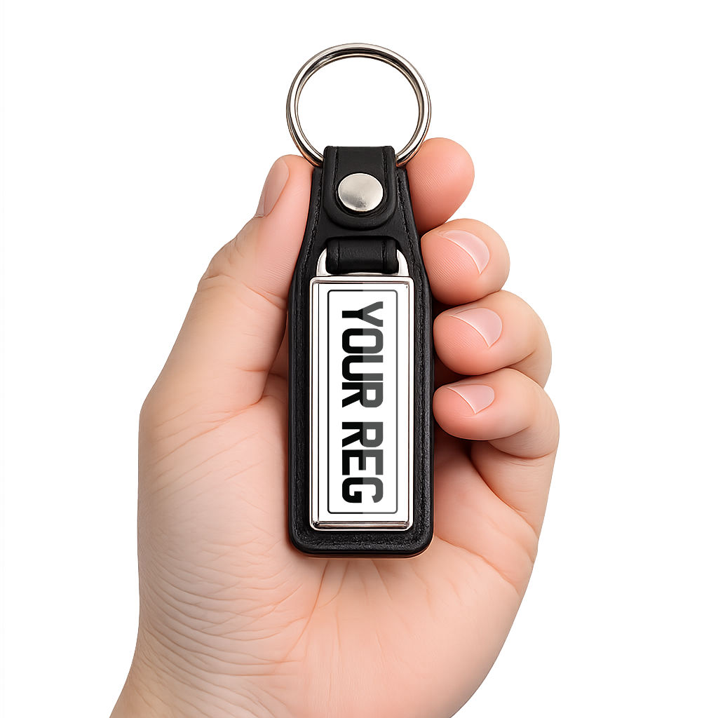 Number plate keyring
