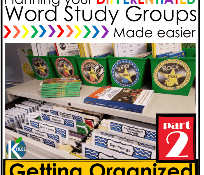 Words Their Way– OUR Way PART 2: Getting Organized