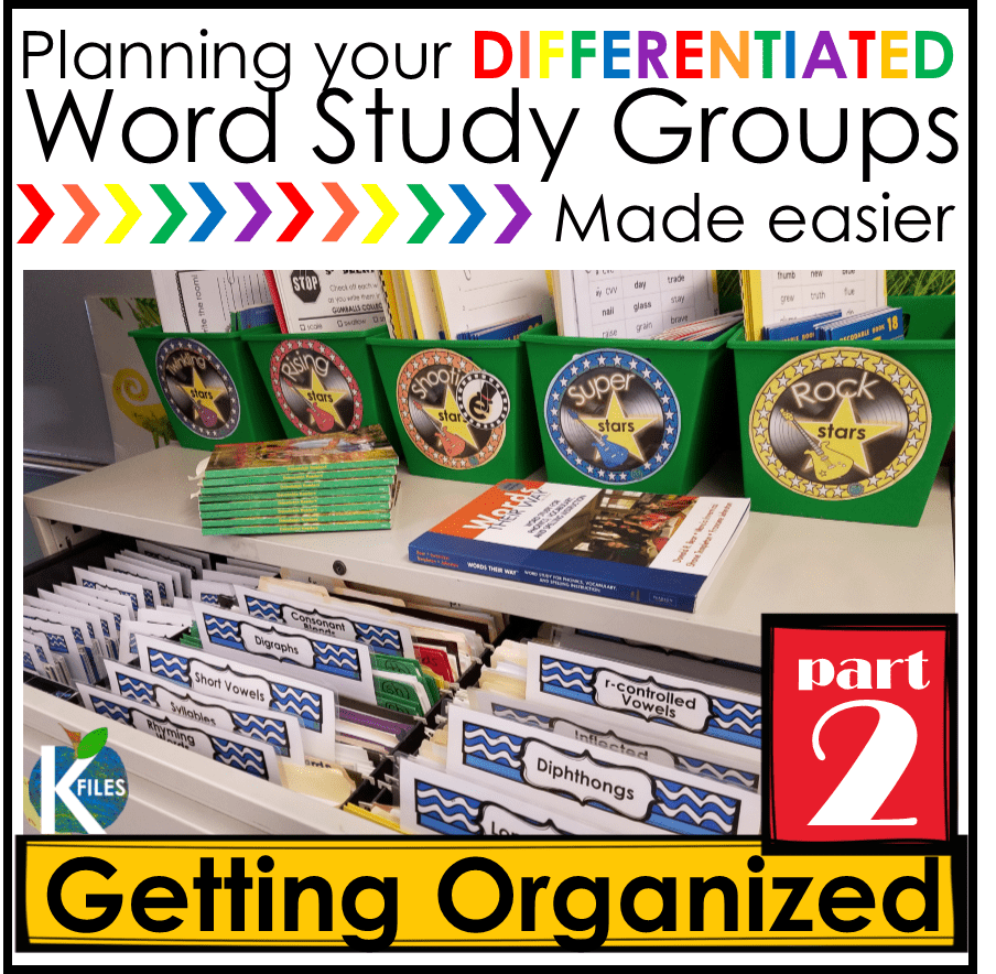 Words Their Way– OUR Way PART 2: Getting Organized