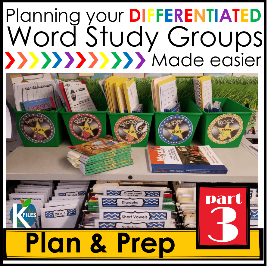 Words Their Way, OUR way Part 3: Planning for Differentiated Word Study Groups