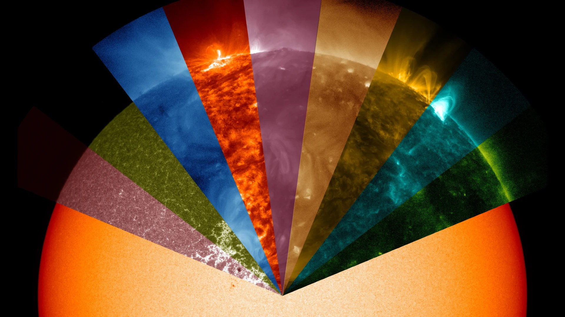 Why does nasa observe the sun in different colors?