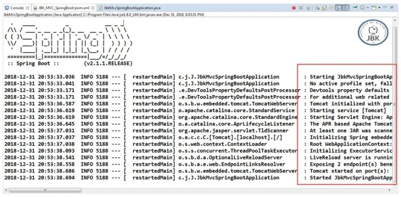Jbk Tutorials First Example Of Spring Mvc Using Spring Boot - Download Modern Light Art | Full HD