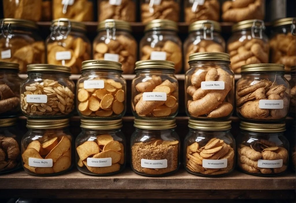 Preservation techniques involving ginger