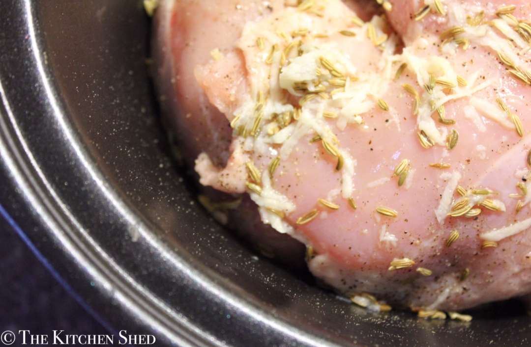 Clean Eating Slow Cooker Garlic Fennel Chicken