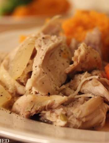 Clean Eating Slow Cooker Garlic Fennel Chicken 1