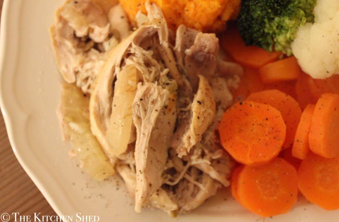 Clean Eating Slow Cooker Garlic Fennel Chicken