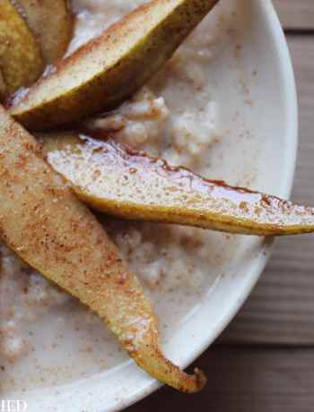 Clean Eating Spiced Pear Porridge 1