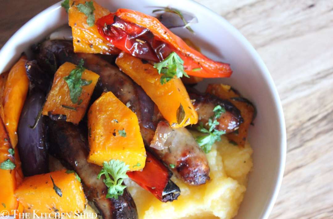 Clean Eating Sausage & Butternut Bake