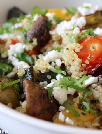 Clean Eating Summer Roasted Veggie Quinoa 1