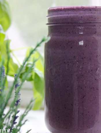 Clean Eating Banana Berry Protein Smoothie 1