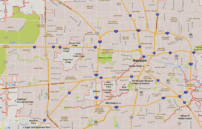 Houston Crawfish Map