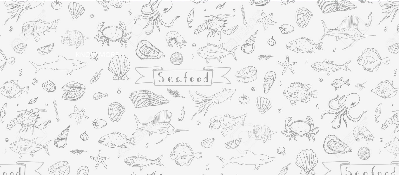Stock Grayscale Seafood Background