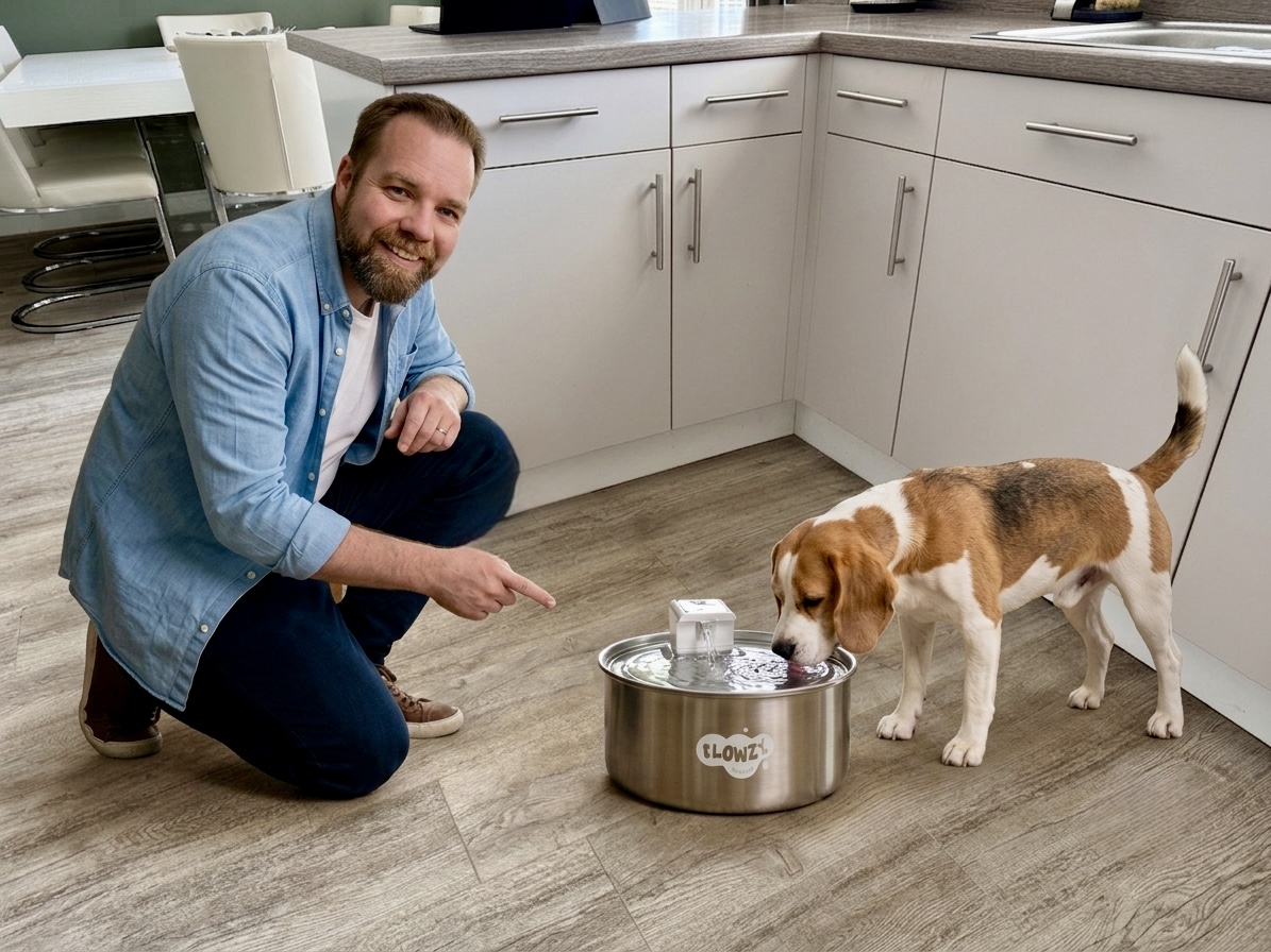 Flowsy Dog Water Bowl Review: A Game Changer for Our Two Beagles!