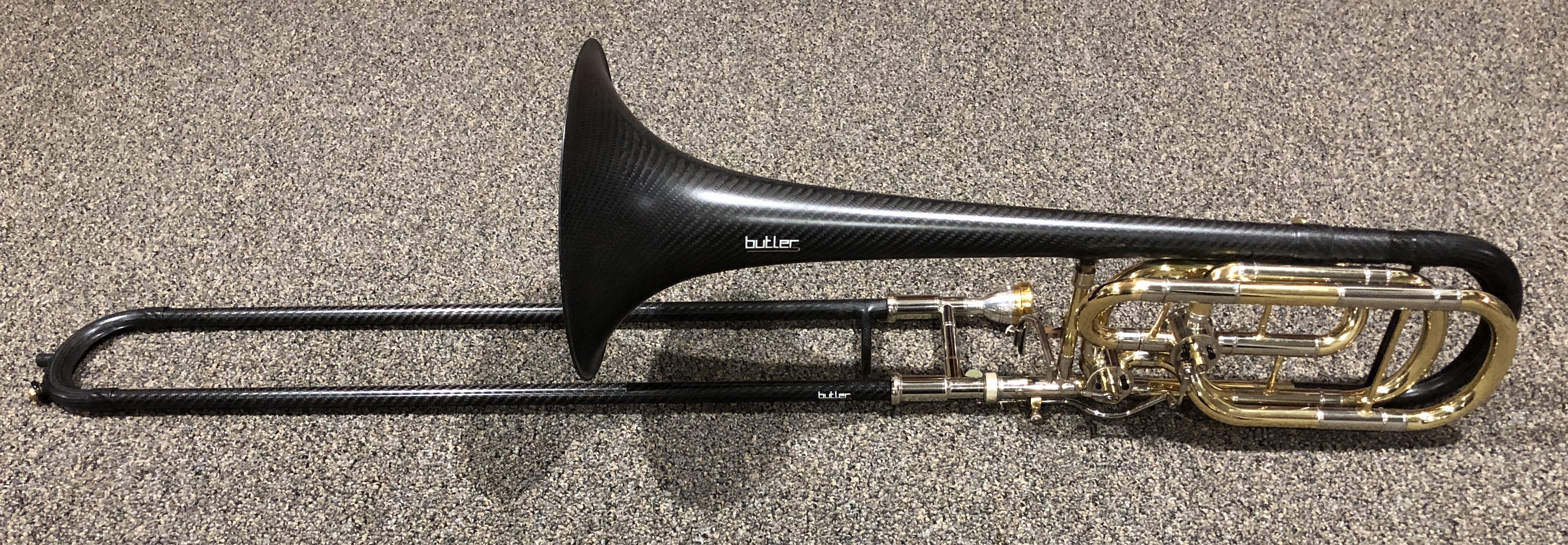 My new carbon fiber bass trombone by Butler Trombones. This is not