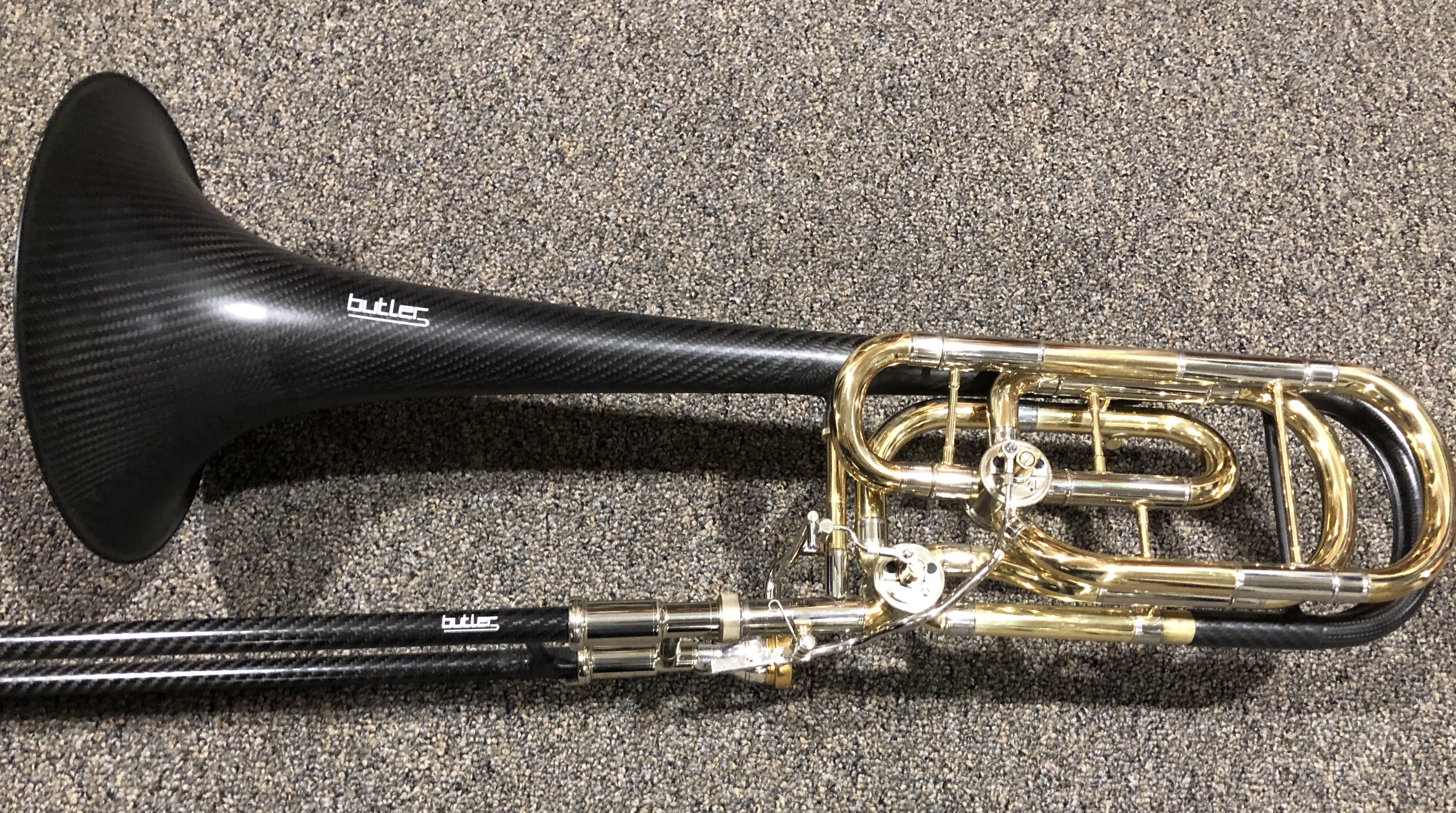 My new carbon fiber bass trombone by Butler Trombones. This is not