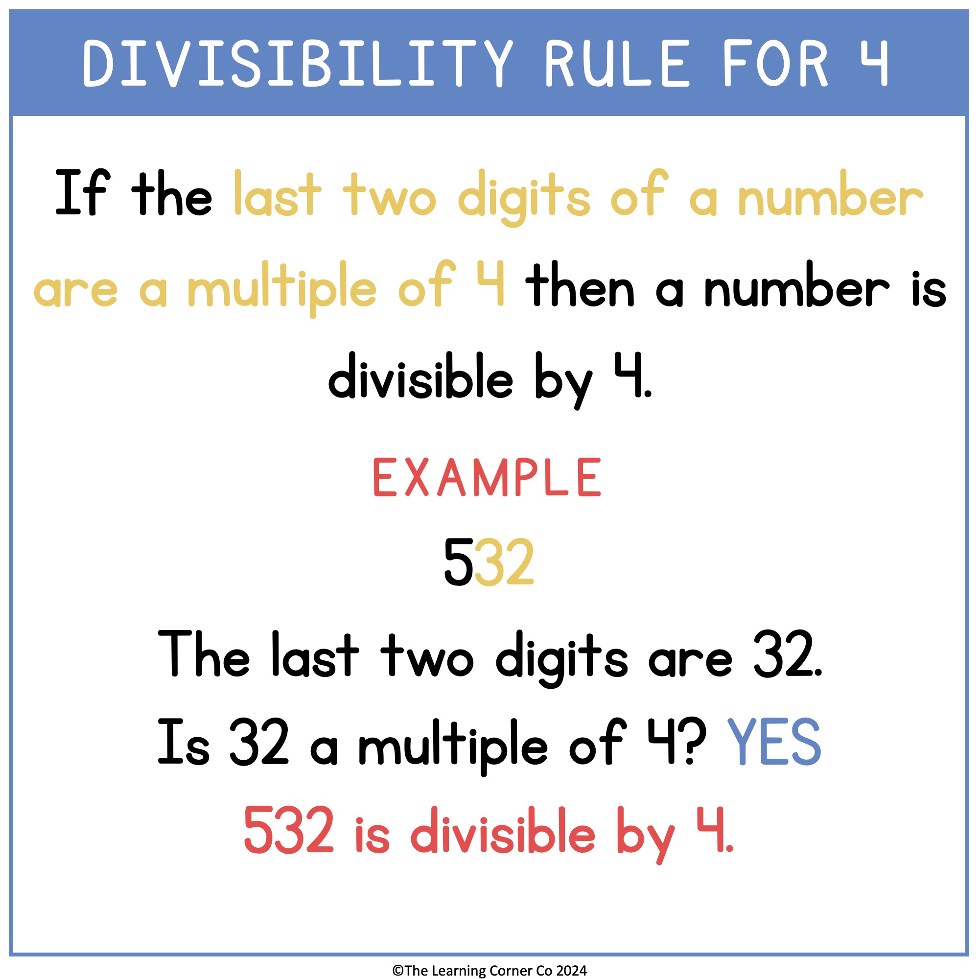 Divisibility rules