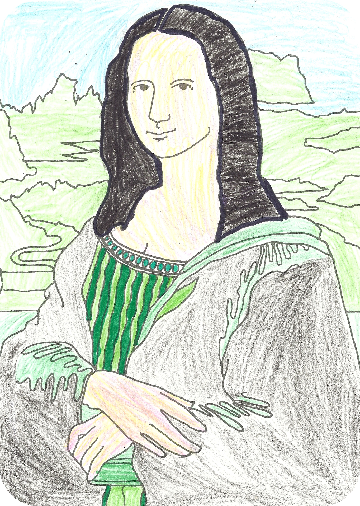 Color this famous painting and many more! Drawing 2011 Summer Update The Learning Trunk