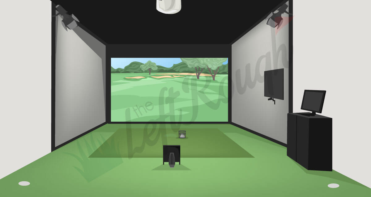 Turn a glass or cup on its side to act as the hole and . Golf Simulator At Home 7 Models To Fit Every Budget The Left Rough