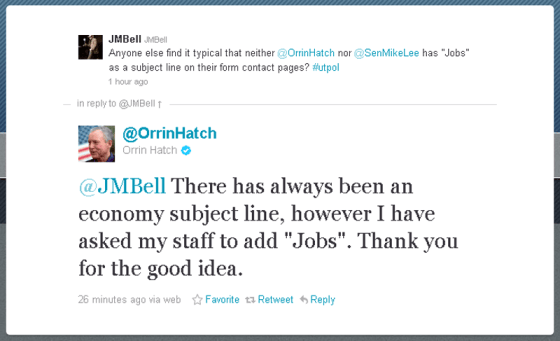 Orrin Hatch Twitter-bot - three years after the start of the recession