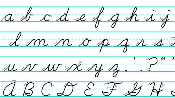 cursive writing