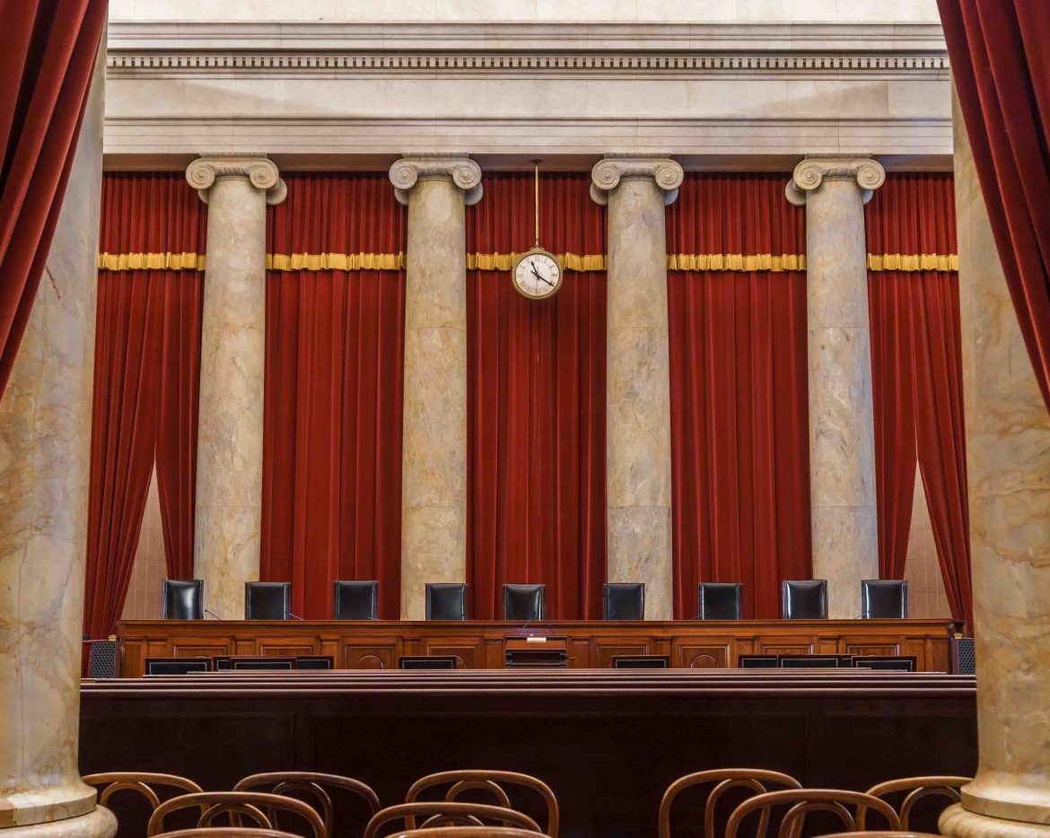 empty courtroom